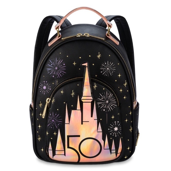Loungefly Walt Disney World 50th Anniversary Mini Backpack NWT - Picture 1 of 8